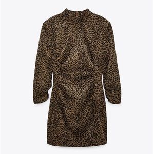 Zara animal print dress